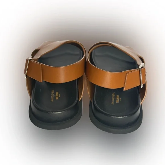 Armando Cabral X Todd Snyder Manjak Leather Sandal Caramel Size 46 Size 41 NWB